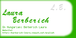 laura berberich business card